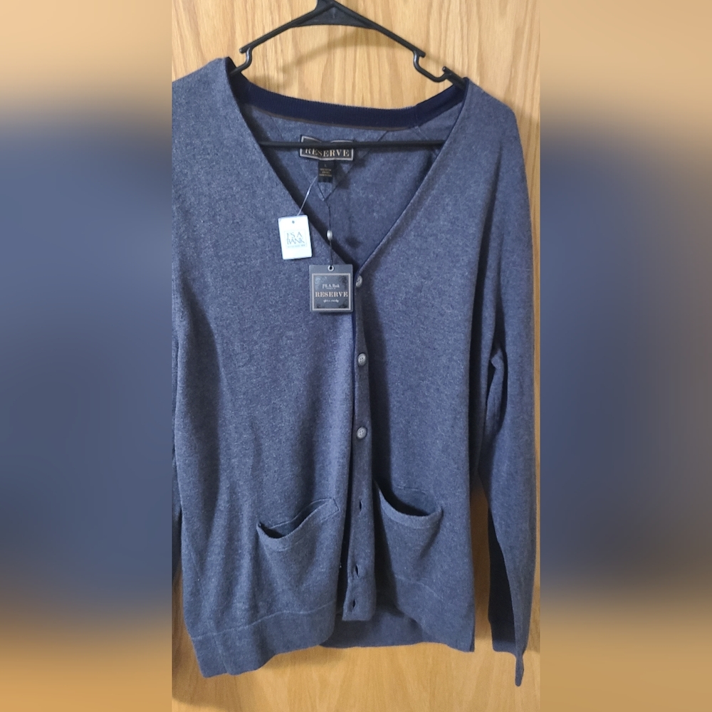 Silk and Cotten Blend Cardigan New